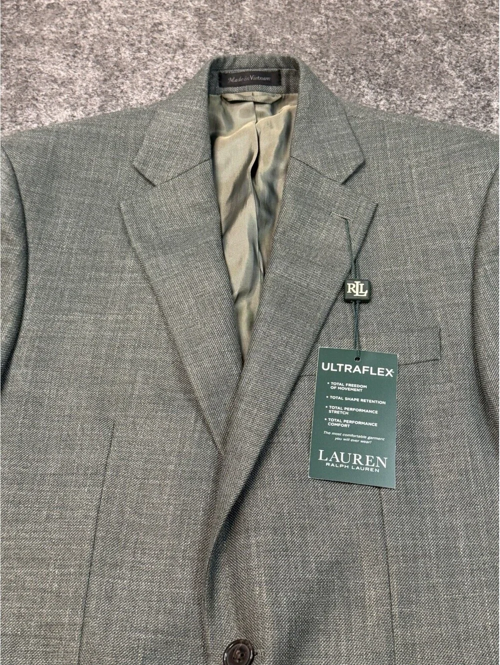 Lauren Ralph Lauren Ultraflex Sport Coat Blazer 36R Sage Green NWT Lexington